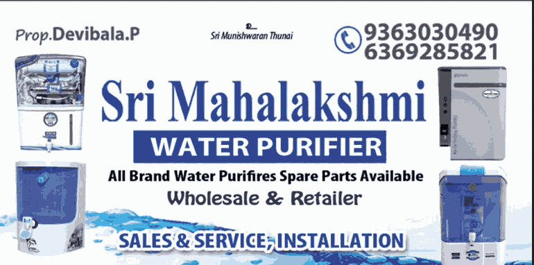 Sri Mahalakshmi RO water purifier dealers in Kalambur